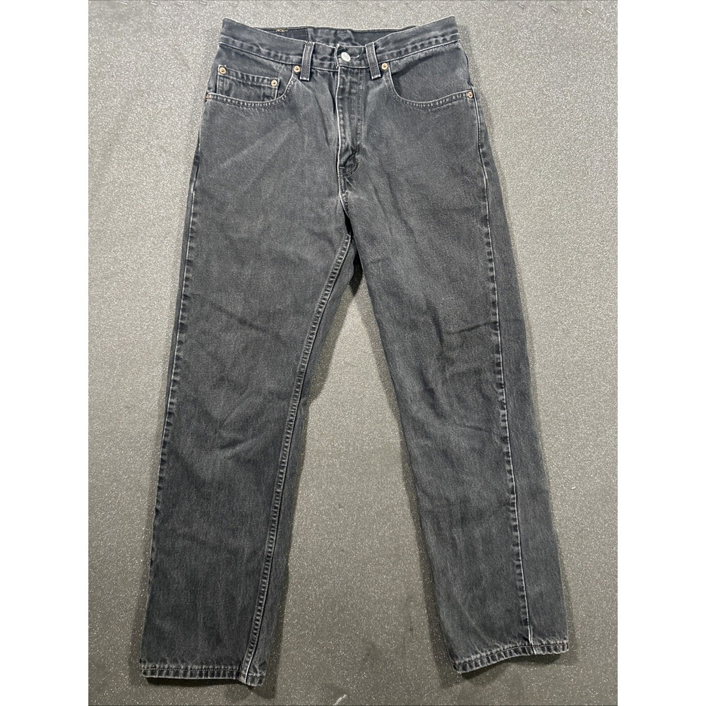 Vintage Levis Jeans Mens 31x30 (Fits 29x29) Faded Black 505 Red Tab Canada 1990s - Picture 1 of 15